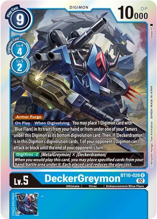 DeckerGreymon (BT10-026) [Xros Encounter] Foil - Deck Out Gaming