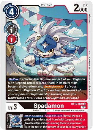 Spadamon (BT10-059) [Xros Encounter] - Deck Out Gaming