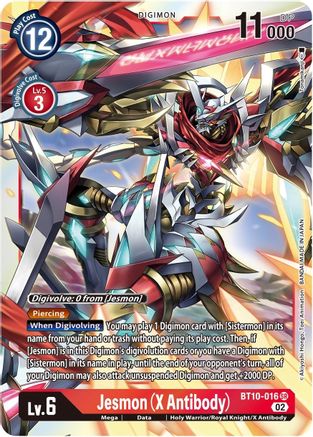 Jesmon (X Antibody) (BT10-016) [Xros Encounter] Foil - Deck Out Gaming