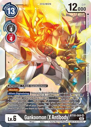 Gankoomon (X Antibody) (BT10-068) [Xros Encounter] Foil - Deck Out Gaming