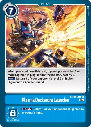 Plasma Deckerdra Launcher (BT10-098) [Xros Encounter] - Deck Out Gaming