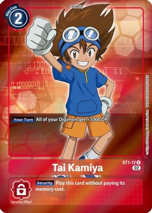 Tai Kamiya (Alternate Art) (ST1-12) [Starter Deck 12: Jesmon] Foil - Deck Out Gaming