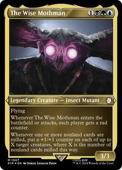 The Wise Mothman (Display Commander) - Thick Stock (1067) [Fallout] foil - Deck Out Gaming