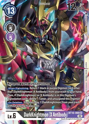 DarkKnightmon (X Antibody) (BT10-069) [Xros Encounter] Foil - Deck Out Gaming