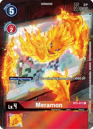 Meramon (25th Special Memorial Pack) (BT5-011) [Battle of Omni] Foil - Deck Out Gaming