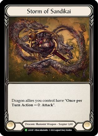 Storm of Sandikai - LGS107 (LGS107) [Flesh and Blood: Promo Cards] Cold Foil - Deck Out Gaming