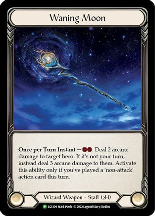Waning Moon (LGS109) [Flesh and Blood: Promo Cards] Cold Foil - Deck Out Gaming