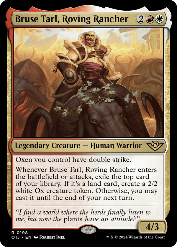Bruse Tarl, Roving Rancher (198) [Outlaws of Thunder Junction] foil - Deck Out Gaming