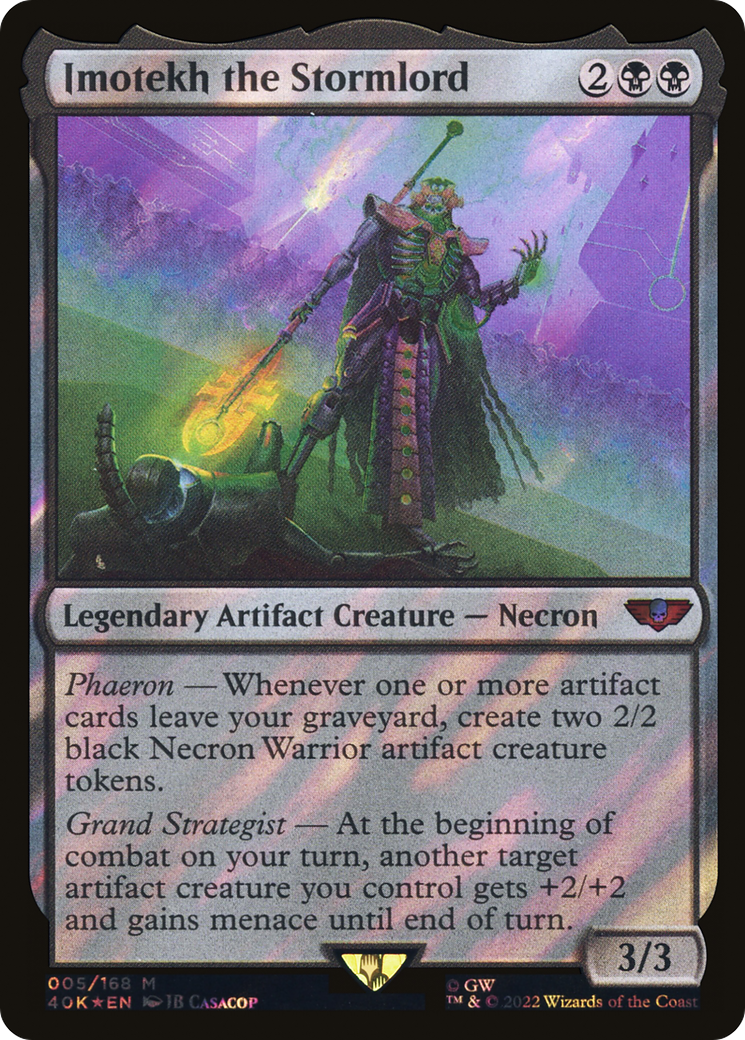 Imotekh the Stormlord (Surge Foil) (5) [Warhammer 40,000 Commander] foil - Deck Out Gaming