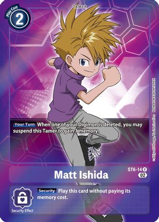 Matt Ishida (Alternate Art) (ST6-14) [Starter Deck 13: Ragnaloardmon] Foil - Deck Out Gaming