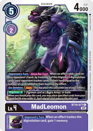 MadLeomon (BT10-077) [Xros Encounter] - Deck Out Gaming