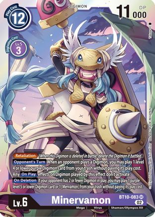 Minervamon (BT10-083) [Xros Encounter] Foil - Deck Out Gaming