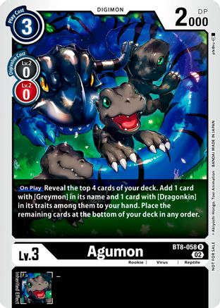 Agumon (Xros Encounter Pre-Release) (BT8-058) [New Awakening] - Deck Out Gaming