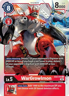 WarGrowlmon (Xros Encounter Pre-Release) (EX2-010) [Digital Hazard] Foil - Deck Out Gaming
