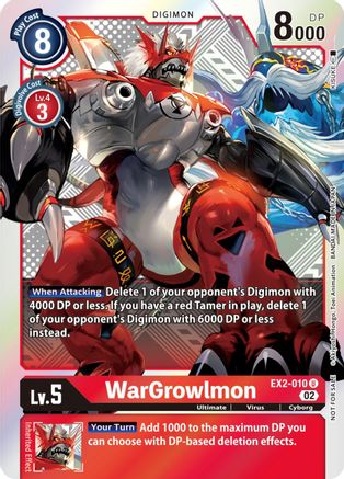 WarGrowlmon (Xros Encounter Pre-Release) (EX2-010) [Digital Hazard] Foil - Deck Out Gaming