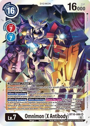 Omnimon (X Antibody) (BT10-086) [Xros Encounter] Foil - Deck Out Gaming