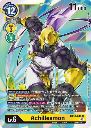 Achillesmon (BT10-040) [Xros Encounter] Foil - Deck Out Gaming