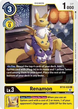 Renamon (BT10-032) [Xros Encounter] - Deck Out Gaming