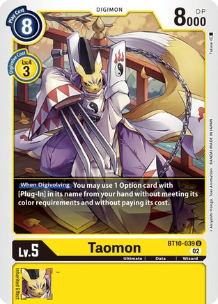 Taomon (BT10-039) [Xros Encounter] - Deck Out Gaming