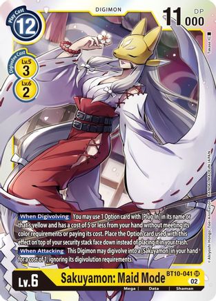 Sakuyamon: Maid Mode (BT10-041) [Xros Encounter] Foil - Deck Out Gaming