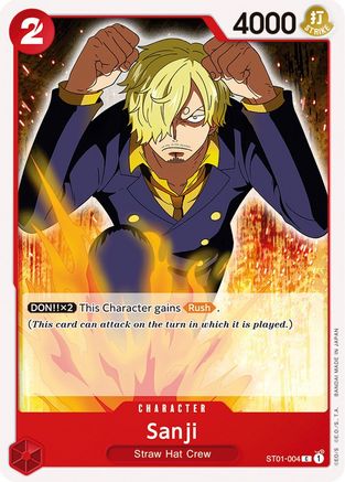 Sanji (ST01-004) [Starter Deck 1: Straw Hat Crew] - Deck Out Gaming