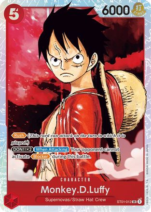 Monkey.D.Luffy (012) (ST01-012) [Starter Deck 1: Straw Hat Crew] Foil - Deck Out Gaming