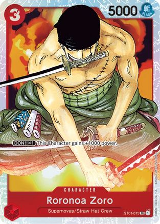 Roronoa Zoro (ST01-013) [Starter Deck 1: Straw Hat Crew] Foil - Deck Out Gaming