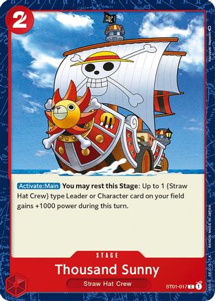 Thousand Sunny (ST01-017) [Starter Deck 1: Straw Hat Crew] - Deck Out Gaming