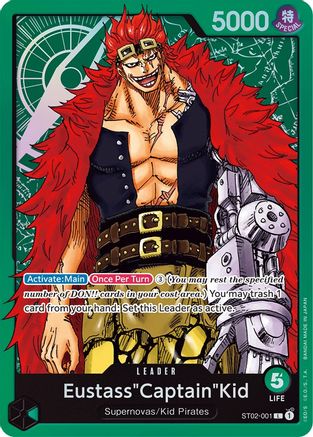 Eustass"Captain"Kid (001) (ST02-001) [Starter Deck 2: Worst Generation] Foil - Deck Out Gaming