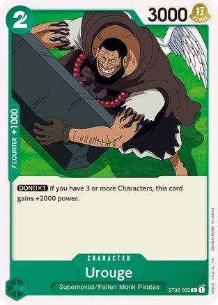 Urouge (ST02-003) [Starter Deck 2: Worst Generation] - Deck Out Gaming