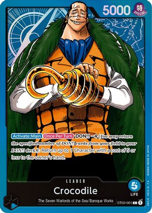 Crocodile (001) (ST03-001) [Starter Deck 3: The Seven Warlords of The Sea] - Deck Out Gaming