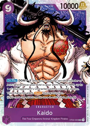 Kaido (003) (ST04-003) [Starter Deck 4: Animal Kingdom Pirates] - Deck Out Gaming