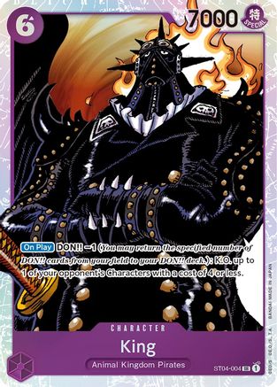 King (ST04-004) [Starter Deck 4: Animal Kingdom Pirates] - Deck Out Gaming