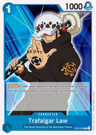 Trafalgar Law (ST03-008) [Starter Deck 3: The Seven Warlords of The Sea] - Deck Out Gaming