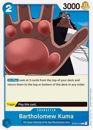 Bartholomew Kuma (ST03-010) [Starter Deck 3: The Seven Warlords of The Sea]