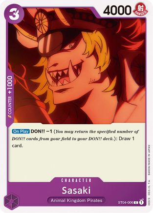 Sasaki (ST04-006) [Starter Deck 4: Animal Kingdom Pirates] - Deck Out Gaming