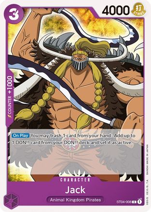 Jack (ST04-008) [Starter Deck 4: Animal Kingdom Pirates] - Deck Out Gaming