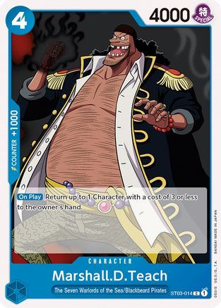 Marshall.D.Teach (ST03-014) [Starter Deck 3: The Seven Warlords of The Sea] - Deck Out Gaming