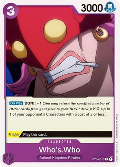 Who's.Who (ST04-010) [Starter Deck 4: Animal Kingdom Pirates] - Deck Out Gaming