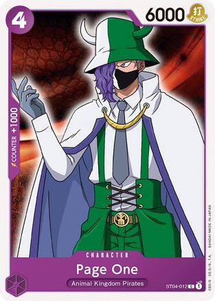 Page One (ST04-012) [Starter Deck 4: Animal Kingdom Pirates] - Deck Out Gaming