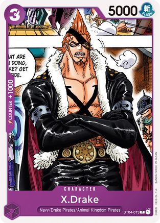 X.Drake (ST04-013) [Starter Deck 4: Animal Kingdom Pirates] - Deck Out Gaming