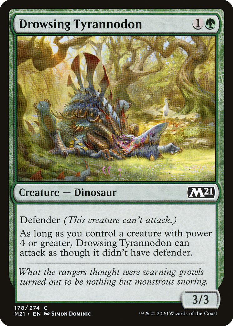 Drowsing Tyrannodon (178) [Core Set 2021] foil - Deck Out Gaming