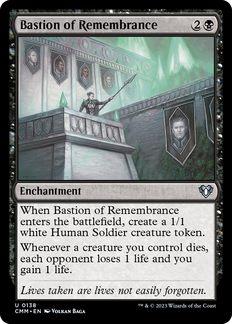 Bastion of Remembrance (138) [Commander Masters] foil - Deck Out Gaming
