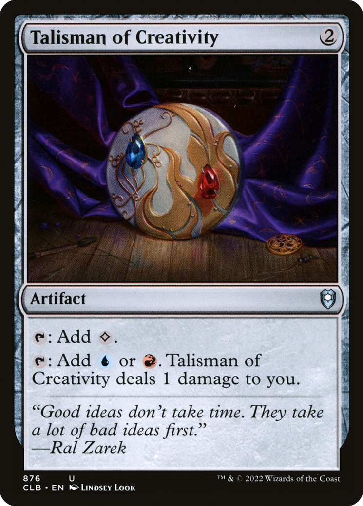 Talisman of Creativity (876) [Commander Legends: Battle for Baldur's Gate] - Deck Out Gaming