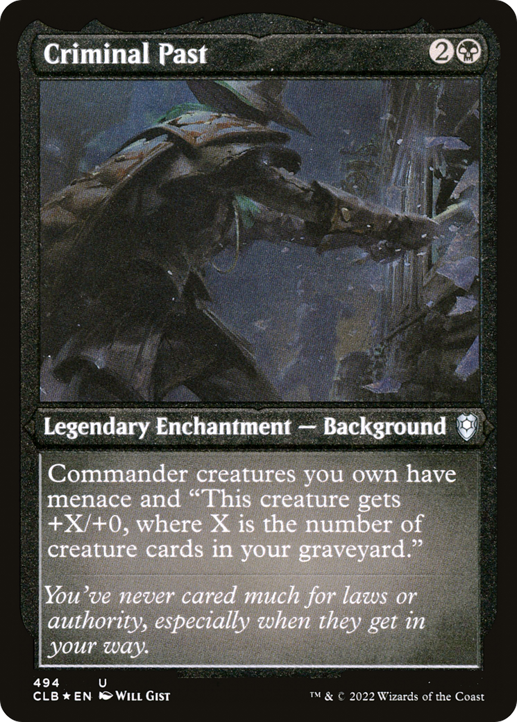 Criminal Past (494) [Commander Legends: Battle for Baldur's Gate] etched - Deck Out Gaming