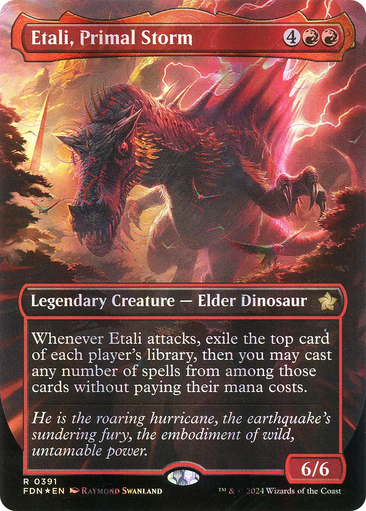 Etali, Primal Storm (Borderless) (Mana Foil) (391) [Foundations] foil - Deck Out Gaming