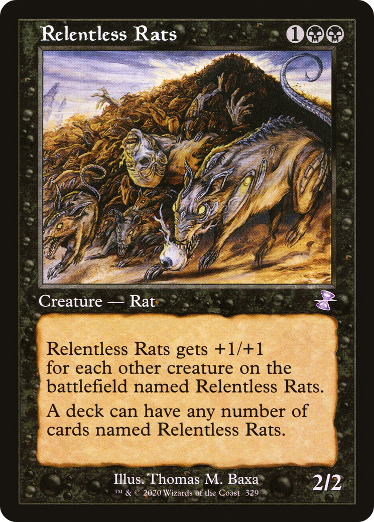 Relentless Rats (329) [Time Spiral: Remastered] - Deck Out Gaming