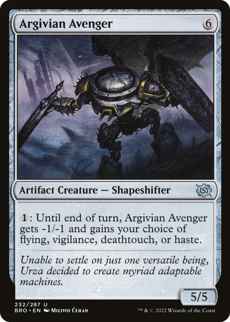 Argivian Avenger (232) [The Brothers' War] foil - Deck Out Gaming