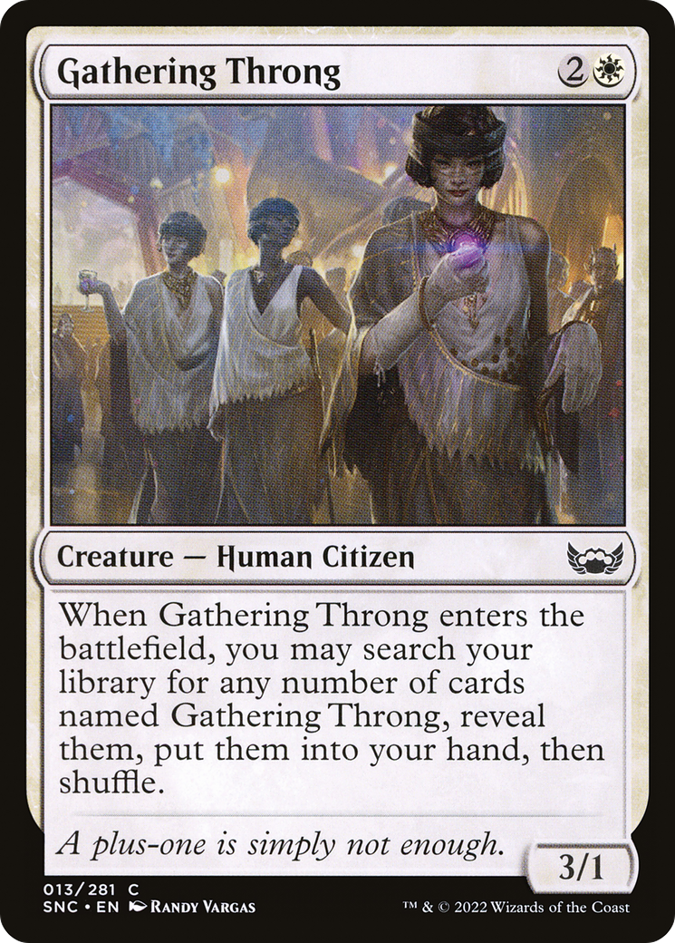 Gathering Throng (13) [Streets of New Capenna] - Deck Out Gaming
