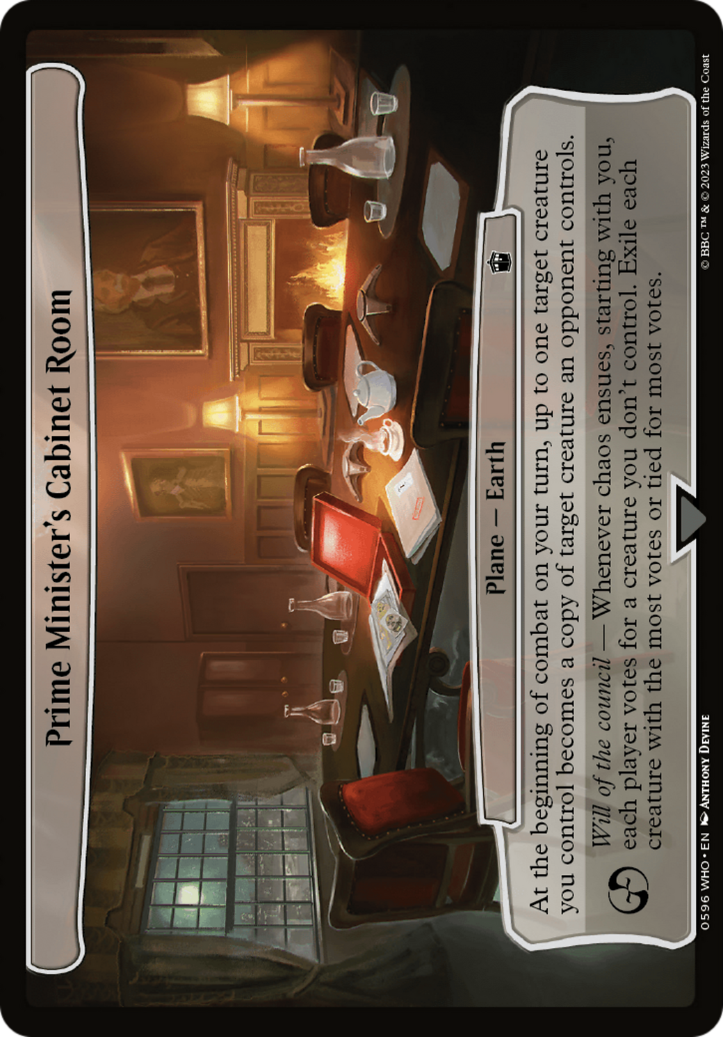Prime Minister's Cabinet Room (596) [Doctor Who] - Deck Out Gaming